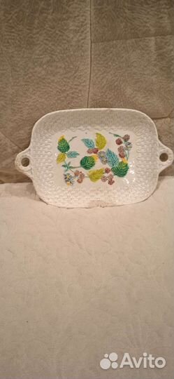 Старинное блюдо, сухарница 