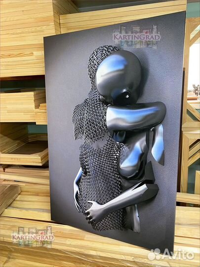 Картина на холсте Адама Мартинакиса 3Д / Арт 65