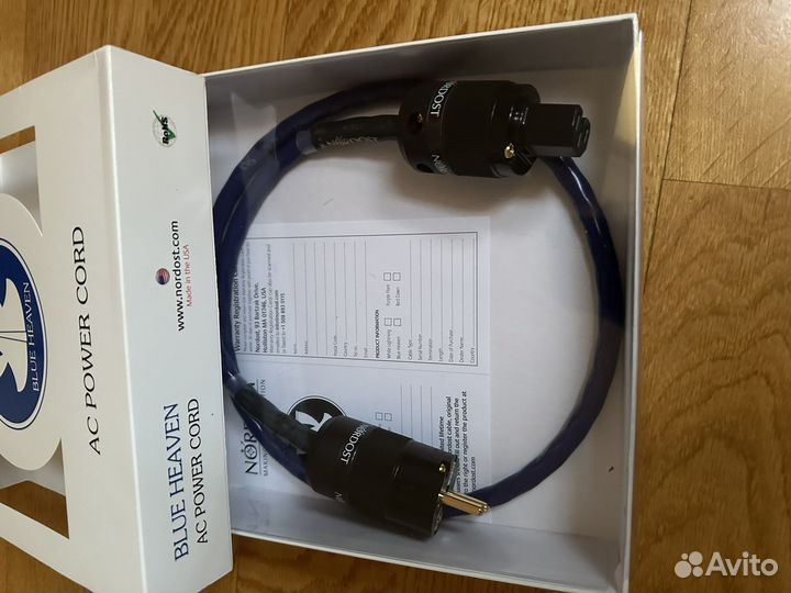 Силовой кабель blue heaven 1 m