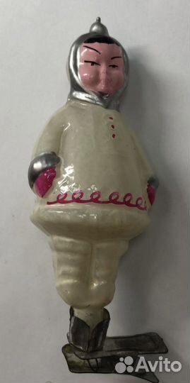 Елочная игрушка Чукча якут эскимос на прищепке