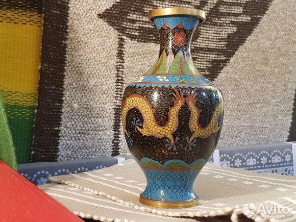 Ваза. Клуазоне. Китай