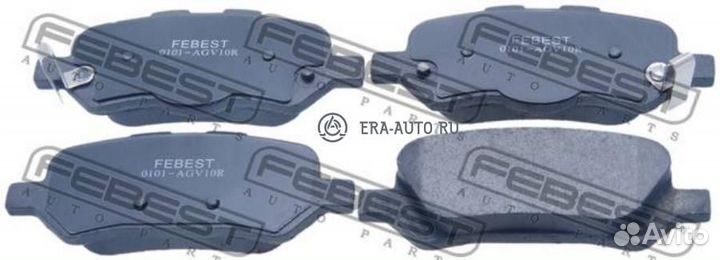 Febest 0101-AGV10R колодки тормозные задние toyota venza AGV15/GGV15 4WD 2008