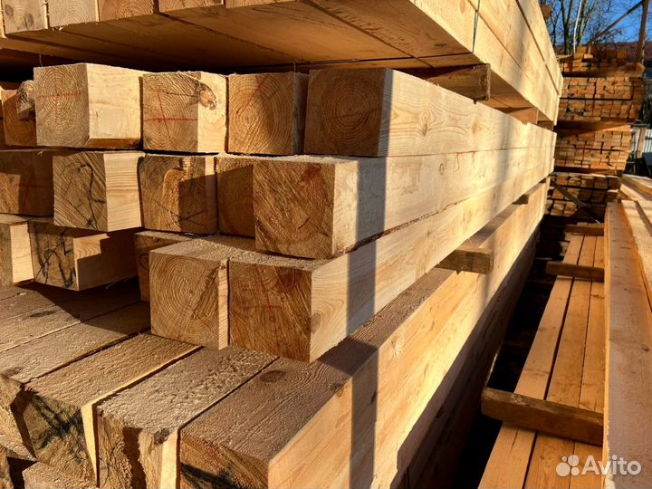 Доска обрезная, брус, пиломатериал
