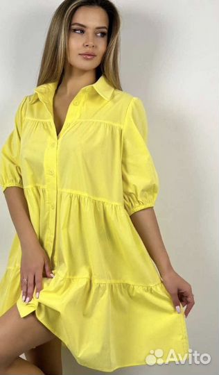 Платье женское летнее лен 42-48