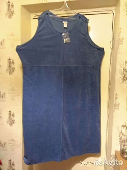 Вельветовый сарафан большого размера