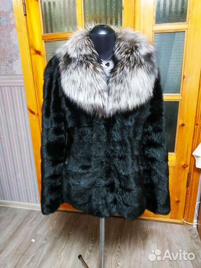 Шуба норковая поперечка 46 48