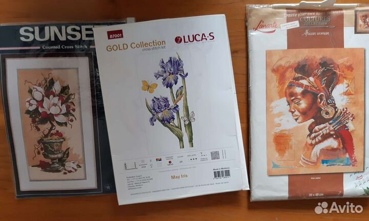 Набор для вышивания,остатки