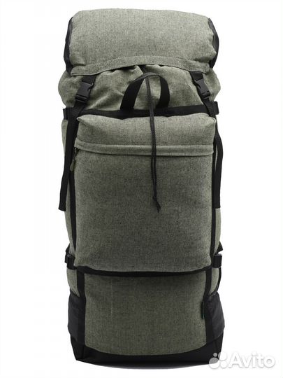 Рюкзак Турист цвет Хаки ткань Брезент (Объем 40 л)