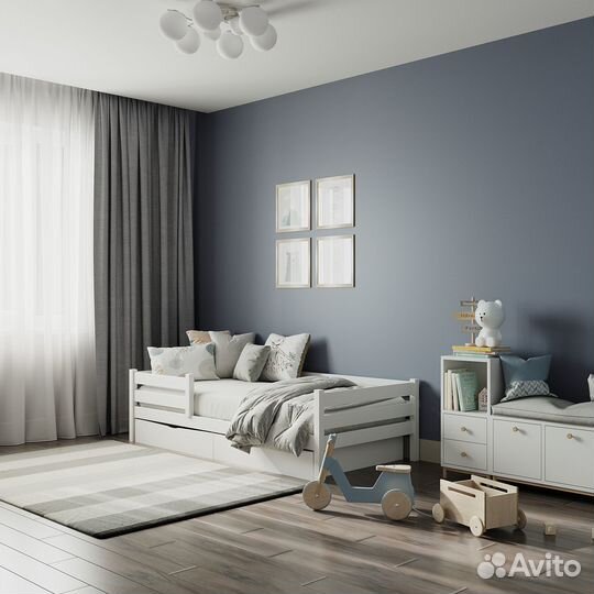 Детская кровать с вертикальной лестницей