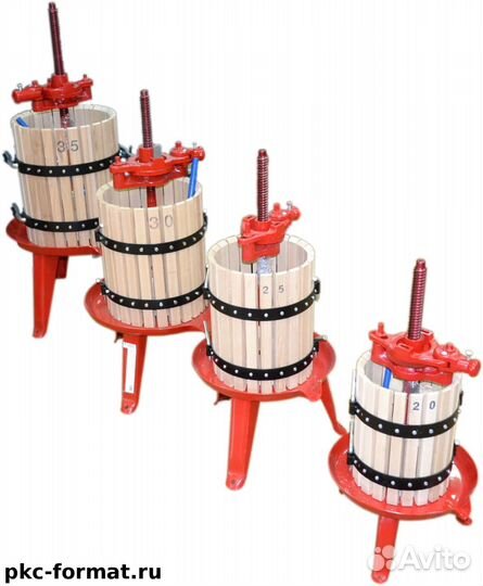 Пресс домкратный d30 28 л корзина из дерева