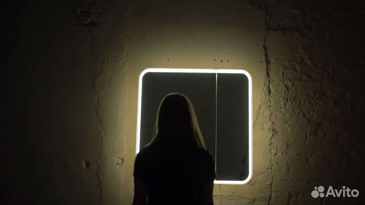 Зеркальный шкаф в ванную Лана 80