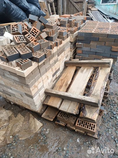 Кирпич облицовочный остатки