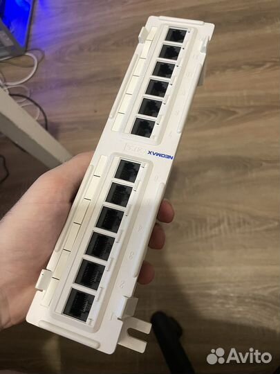 Патч панель 12 портов