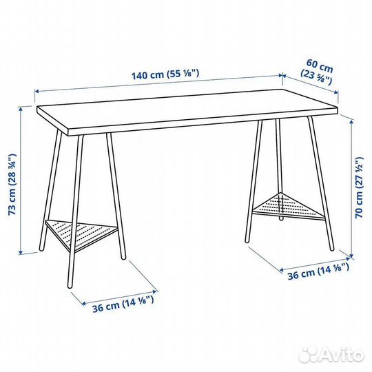 Стол письменный икеа IKEA