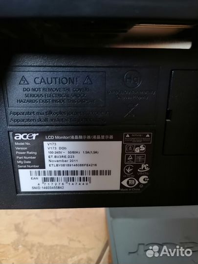 Монитор Acer V173