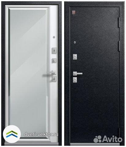 Новая входная дверь Центурион Люкс 1, зеркало