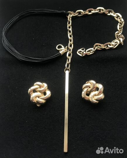 Бижутерия подвеска,серьги,бусы винтаж