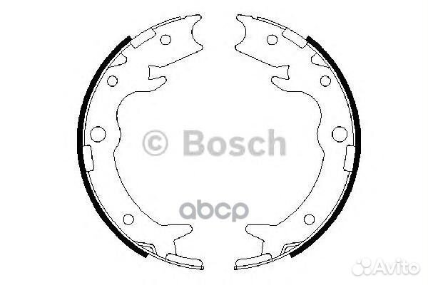 Колодки тормозные барабанные 0986487686 Bosch
