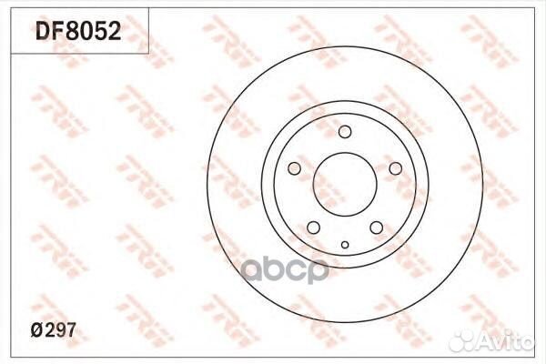 Диск торм mazda 6 2012 CX-5 2011 df8052 TRW