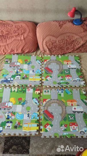 Напольный коврик-пазл 