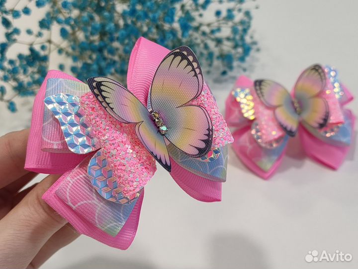 Бантики и заколки ручной работы