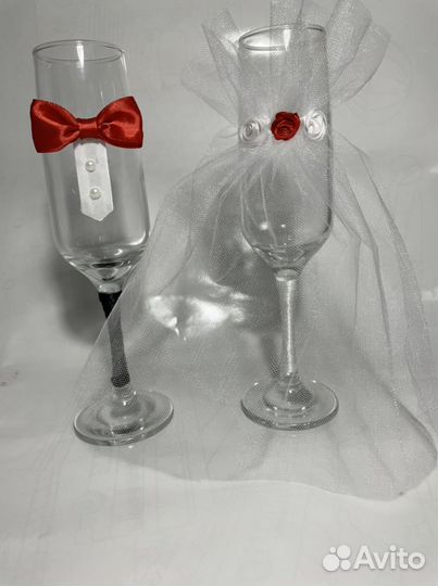 Бокалы для жениха и невесты