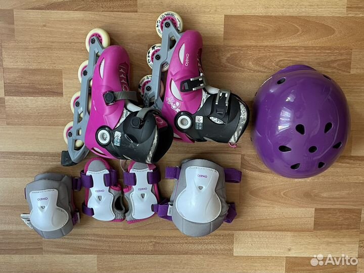 Роликовые коньки oxelo и защита