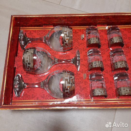 Набор бокалов и рюмок новый