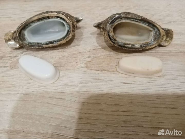 Солонка и перечница металлические