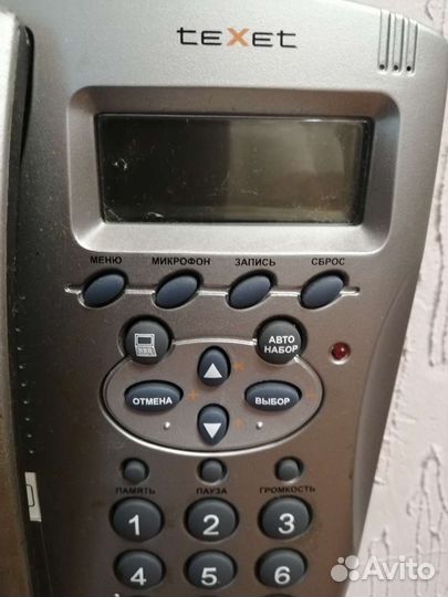 Кнопочный стацинарный телефон texet