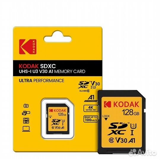 Карта памяти Kodak sdxc 64\128\256 гб