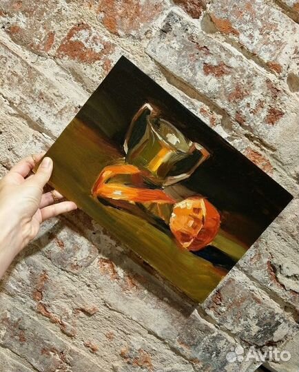 Картина маслом натюрморт 20х30