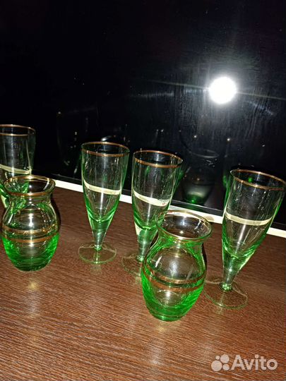 Цветное стекло.Прозрачное стекло ссср.посуда.вазы