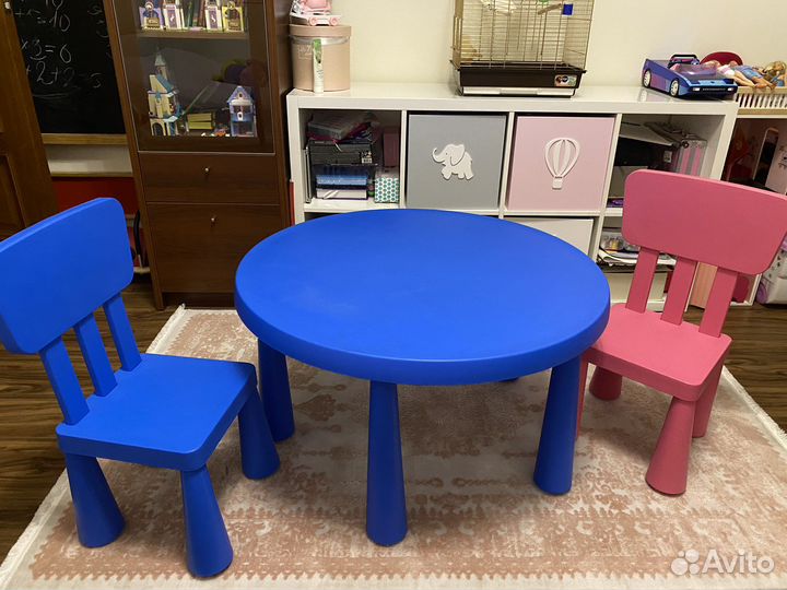 Детский столик и стульчик IKEA