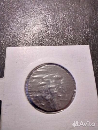 Монета денга Россия 1753 Елизавета