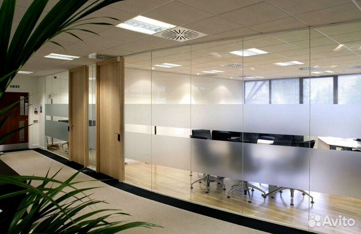 Перегородки стеклянные для офиса