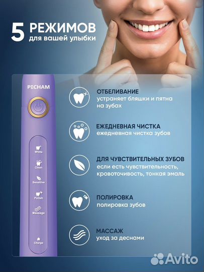 Электрическая зубная щетка новая