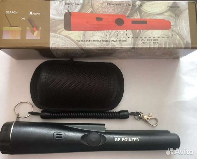Пинпоинтер металлоискатель GP+батарея 9в новый