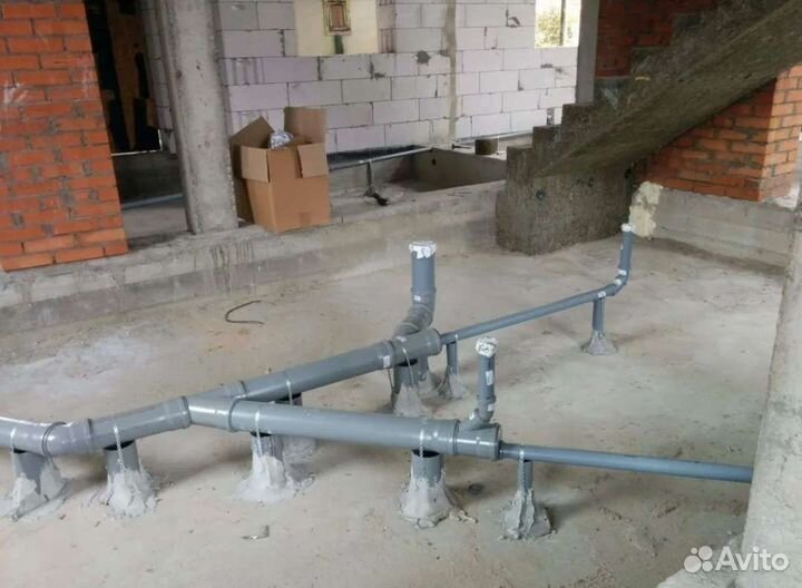 Монтаж системы отопления канализации водопровода