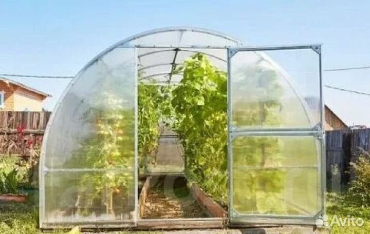 Теплица двойная дуга