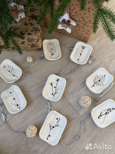 Керамические мыльницы ручной работы