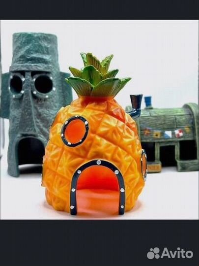 Домик для аквариума спанч боб