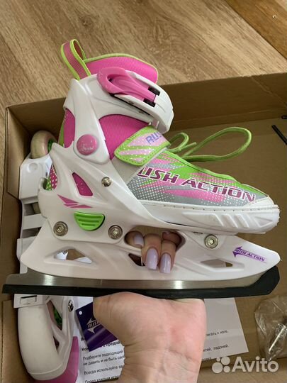 Коньки-ролики 2 в 1 раздвижные р. 29-32