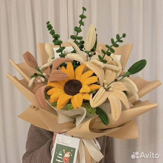 Букет из синельной проволоки