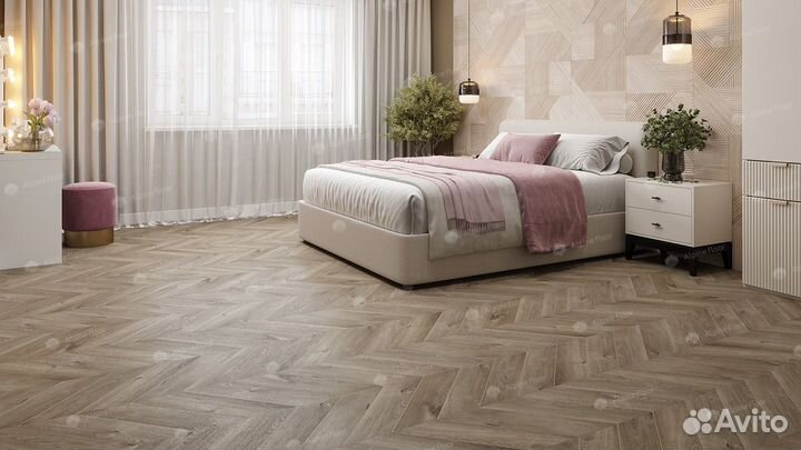 Alpine Floor Chevron Alpine Дуб Натуральный Отбеле