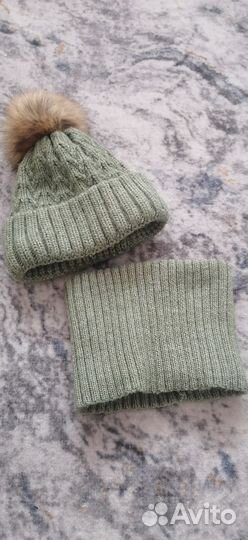 Куртка и шапка со снудом