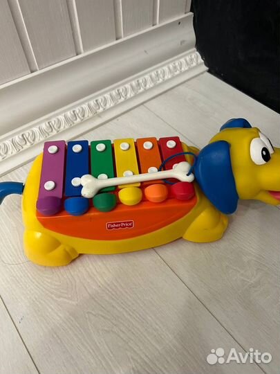 Собака ксилофон Fisher Price каталка