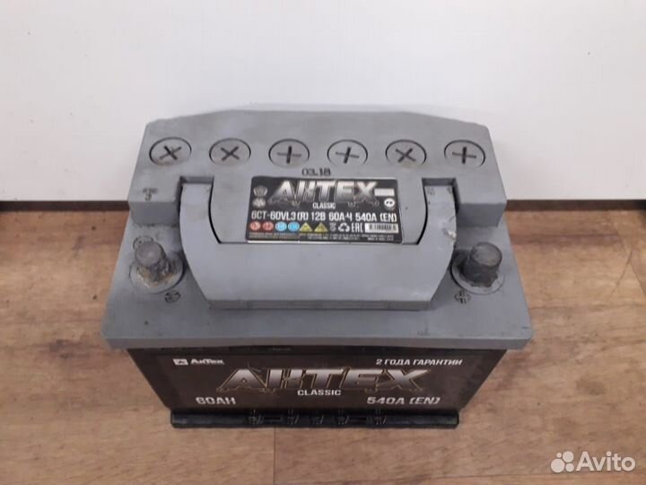 Аккумулятор бу 60Ач Актех