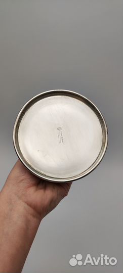 Подсвечник винтажный серебрение высота 19 см, нач