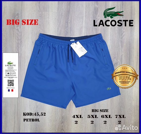 Шорты пляжные Lacoste big size v24